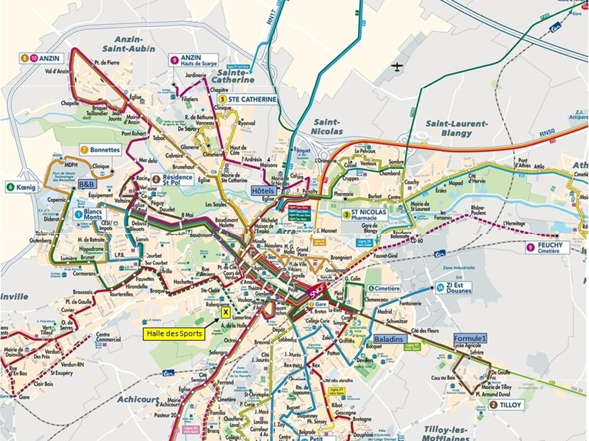 Lille hartă de transport public